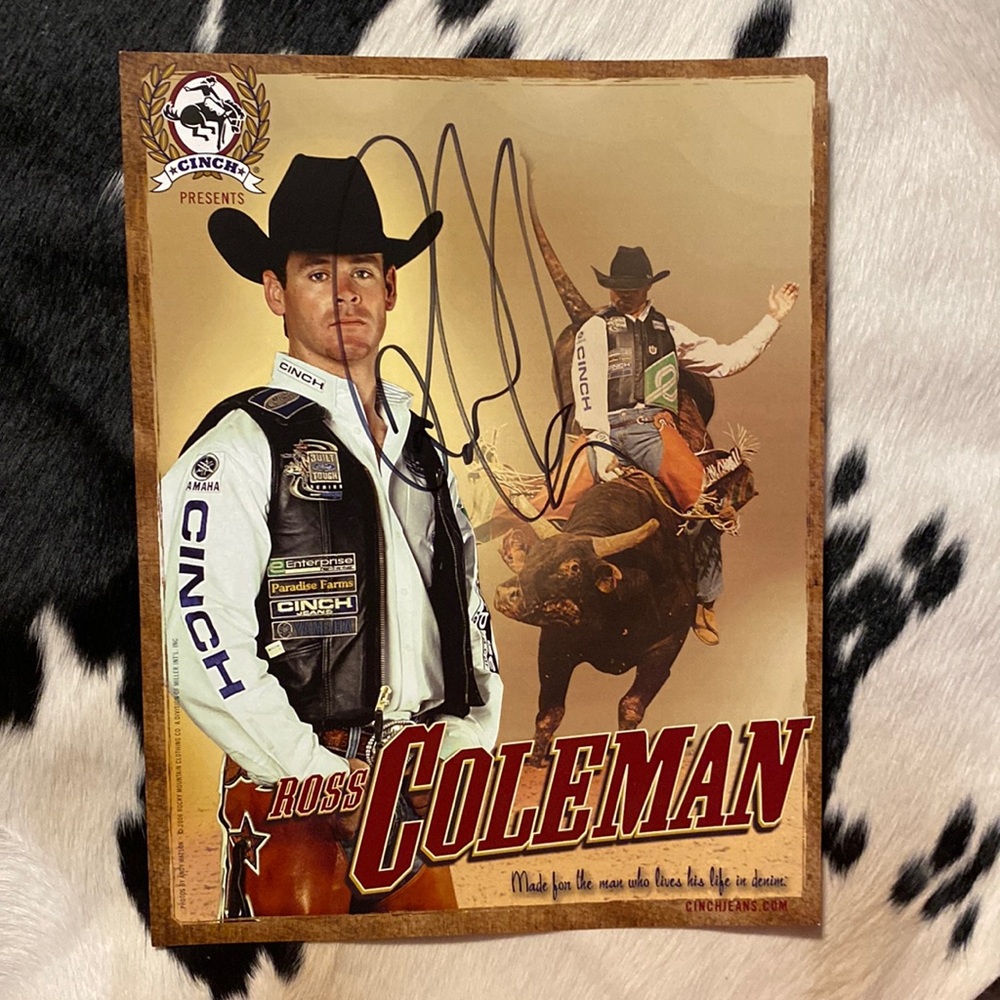 2006 Pro Bull Rider Ross Coleman Autographed Picture